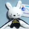 Lapin MOTS D'ENFANTS doudou plat Trop Mignonne
