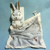 Lapin Panpan DISNEY Nicotoy doudou carré plat gris