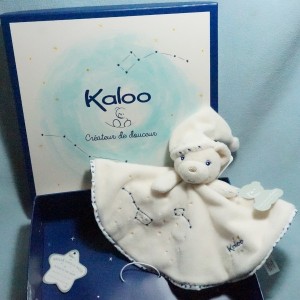 Ours KALOO Petite Etoile rond plat blanc