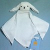 Lapin BOUT'CHOU (Monoprix) doudou lange carré plat blanc