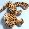 Lapin DPAM Du Pareil Au Même doudou peluche marron tâches noires