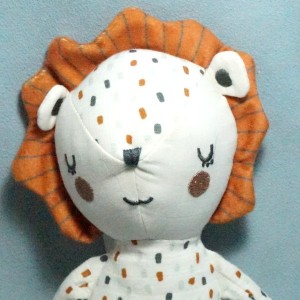 Lion DPAM Du Pareil Au Même peluche  écru