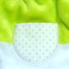 Lapin GRAIN DE BLE doudou plat vert et blanc