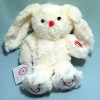 Lapin KALOO doudou blanc crème "Rouge Kaloo" PM 22 cm