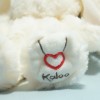Lapin KALOO doudou blanc crème "Rouge Kaloo" PM 22 cm