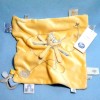 Calypso la pieuvre NOUKIE'S doudou Tidou carré plat bleu et jaune