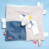 Eléphant NOUKIES doudou plat Bao bleu N1581.19