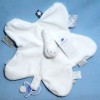 Ane NOUKIES doudou plat Paco blanc