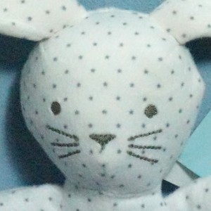 Lapin BOUT'CHOU (Monoprix) doudou blanc étoiles E3010/0206