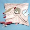 Lapin NATTOU collection "Nina, Jade & Lili" carré plat rose