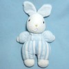 Lapin Tartine et Chocolat peluche blanc et bleu