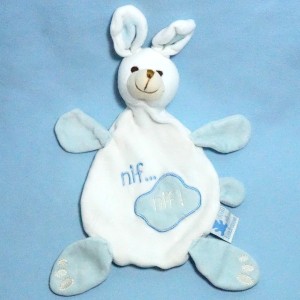 Lapin CMP "Eveil et Tendresse" blanc et bleu nif...nif !
