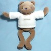 Ours SUCRE D'ORGE doudou beige avec pull