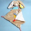 Lapin NICOTOY doudou plat beige