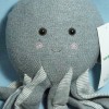 Pieuvre VERTBAUDET doudou peluche tricot gris
