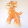 Girafe MOTS D'ENFANTS doudou orange et jaune