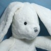 Lapin DPAM Du Pareil Au Même doudou peluche blanche