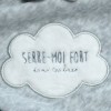 Lapin MOTS D'ENFANTS doudou plat Serre-moi fort dans tes bras