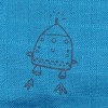 Lange DPAM Du Pareil Au Même doudou bleu fusée