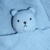 Ours BOUT'CHOU (Monoprix) doudou lange carré plat bleu