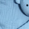 Ours BOUT'CHOU (Monoprix) doudou lange carré plat bleu
