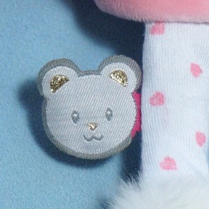 Poupée DOUDOU ET COMPAGNIE "Lady" rose fushia Ours