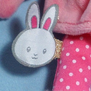 Poupée DOUDOU ET COMPAGNIE "Lady" rose lapin