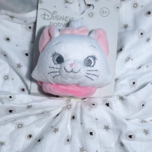 Marie Les Aristochats DISNEY NICOTOY doudou lange blanc