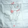 Marie Les Aristochats DISNEY Baby doudou lange blanc