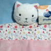Chat MOTS D'ENFANTS sos doudou carré plat rose