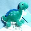 Dinosaure TEX peluche verte avec doudou