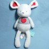 Souris OKAÏDI OBAÏBI doudou peluche coeur