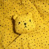Ours BOUT'CHOU Monoprix doudou en lange orange moutarde