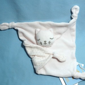 Chat BOUT'CHOU (Monoprix) doudou carré plat poudre