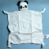 Panda VERTBAUDET doudou plat blanc et noir