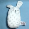 Lapin VERTBAUDET doudou hochet gris et blanc