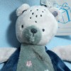 Ours SIMBA (Kiabi) doudou gris et bleu mini doudou