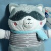 Raton-laveur MOTS D'ENFANTS doudou gris