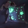 Lapin NICOTOY SIMBA doudou plat bleu luminescent