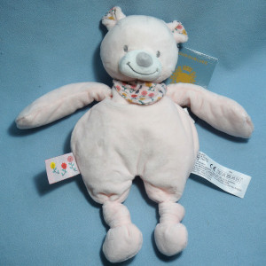 Ours BOUT'CHOU (Monoprix) doudou rose "Spring Time"