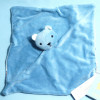 Ours BOUT'CHOU (Monoprix) doudou carré plat bleu