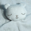 Ours BOUT'CHOU (Monoprix) doudou carré plat gris