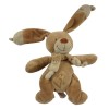 Lapin NICOTOY doudou beige avec écharpe