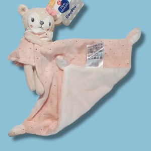 Biche MOTS D'ENFANTS doudou rose