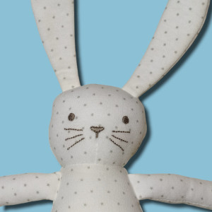 Lapin BOUT'CHOU (Monoprix) blanc étoiles E3010/0212
