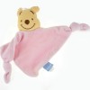Winnie DISNEY doudou triangle plat rose