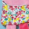 Chien MOTS D'ENFANTS doudou plat rose