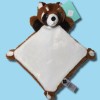 Panda roux TEX BABY Carrefour doudou plat