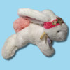 Lapin DOUDOU ET COMPAGNIE "Bonbon" blanc et rose PM