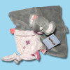Éléphant NATTOU collection "Adèle & Valentine" carré plat
